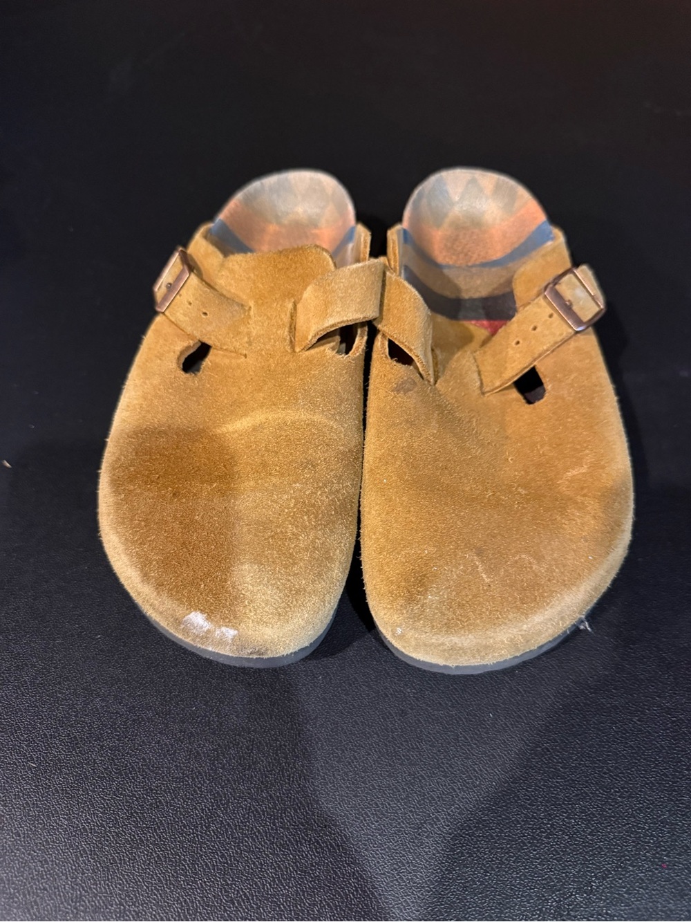 Birkenstock Kids Suede Slip-On Sandals in Brown